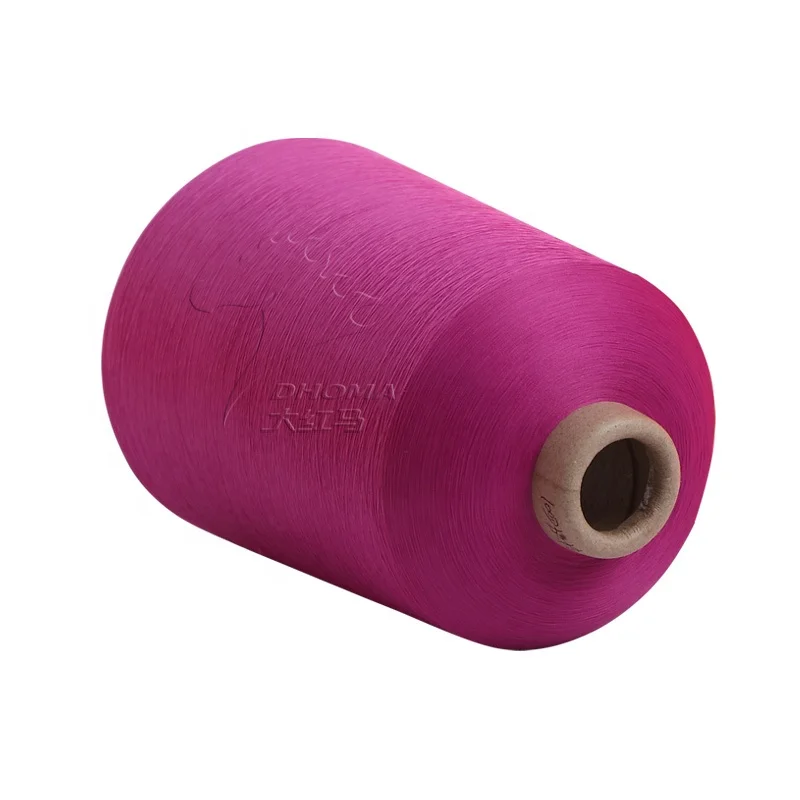 Polyester Yarn Full Dull 100% polyester 50d - 150d dyed polyester textured yarn dty for woven label weft