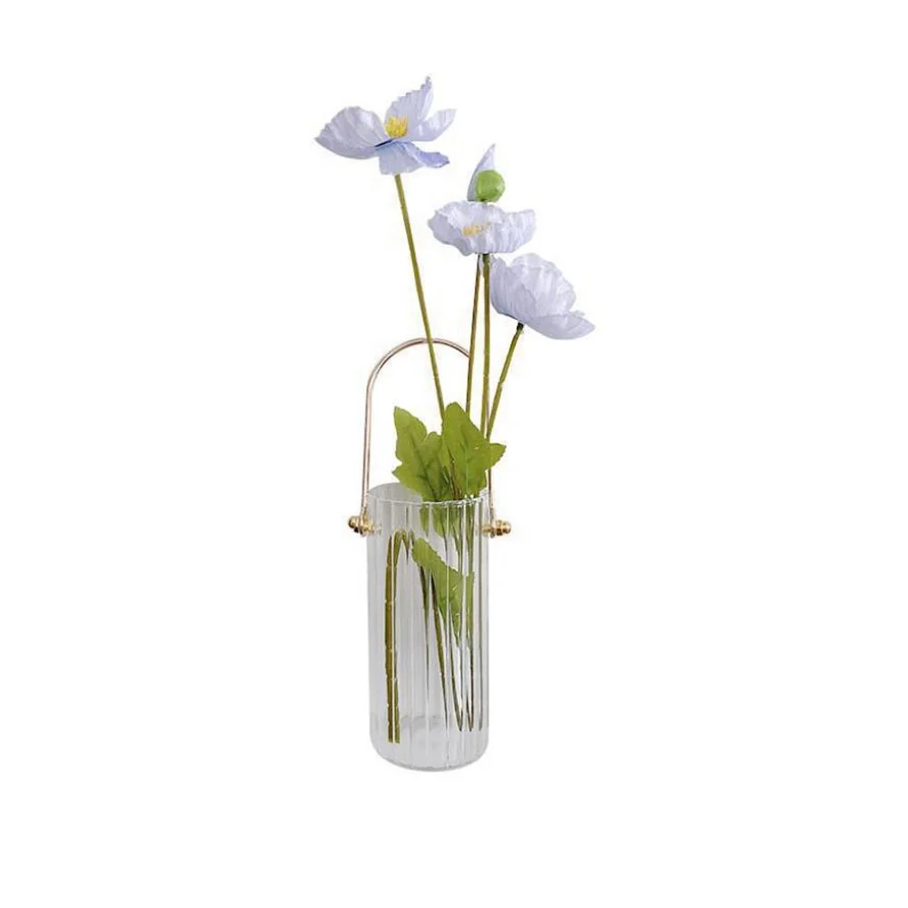 Recommend Suspensable Tall Cylinder Glass Vase For Home Decoration
