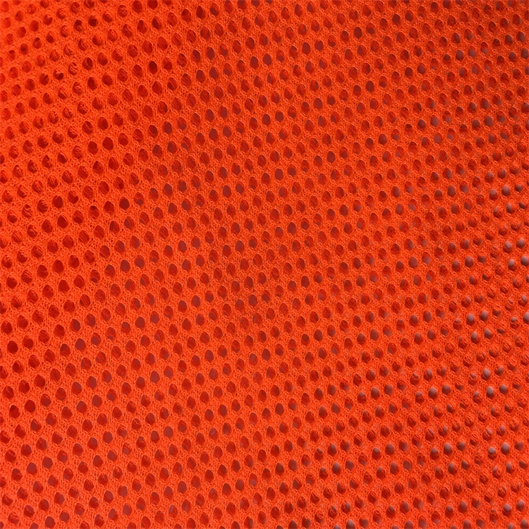 Fluorescent Fabrics Red 100% Polyester Mesh High Visibility Hi Vis Reflective Safety Jacket