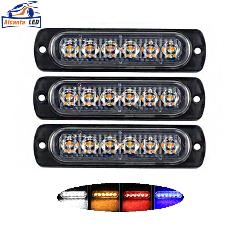 Car LED Strobe Light Emergency Hazard Warning Flash Lamp Daytime Running Lights Truck Side Mark Lamp Car Accessories 12V