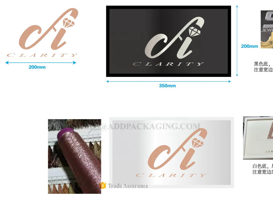 Customized Embroidery Black LOGO Gray Plush Velvet Lining PU Leather Border Jewelry Watch Valet Tray