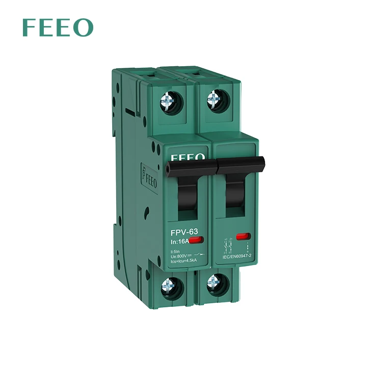 FPV-63 IEC60947 16 20 32 40 50 63 Amp 63a 1 2 3 4 Poles Miniature Circuit Breaker DC MCB