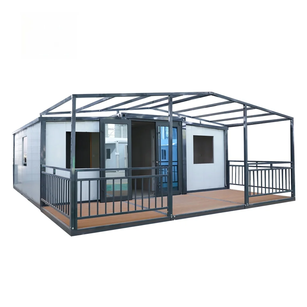 2-этажный складной сборный расширяемый контейнерный дом Солнечный модульный