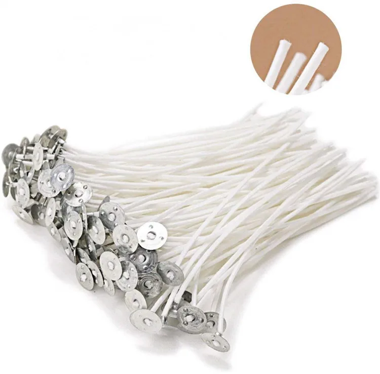 Amazon Hot Sale 8,9,10,11,12,13cm 100 Piece Cotton Candle Wick Waxed for Candle Making,Candle DIY,TOYS0126