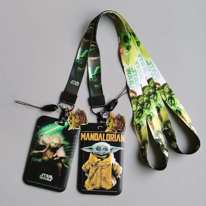 Accessories Star Lovely Wars Cartoon Baby Yoda Lanyards