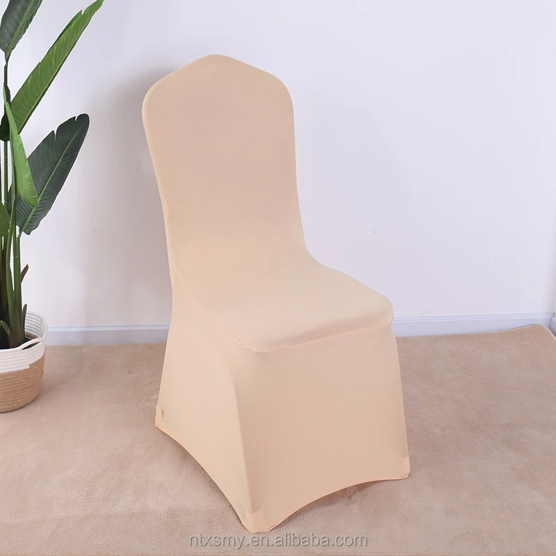 Lavender Spandex Chair Slipcover for Home Kitchen Banquet Furniture for Hotel Dining Use