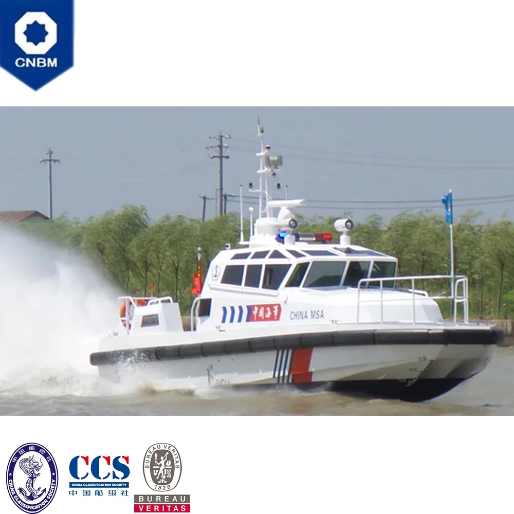 
44 ft China Shipyard Trimaran Military Pilot Patrol Cruising Rescue Vessel Welded Aluminum Speed Boat for Sale with Prices 