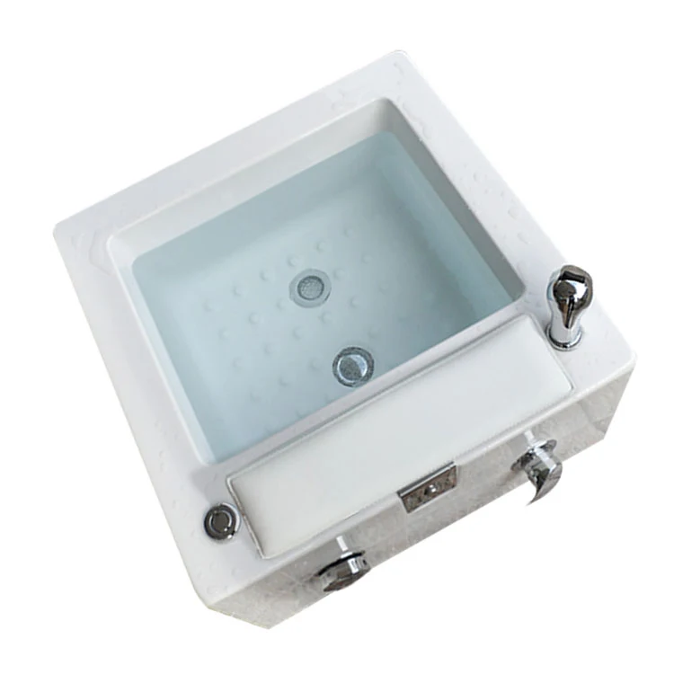 High-grade ceramic footbath with shower, automatic surfing water circulation and colorful lights