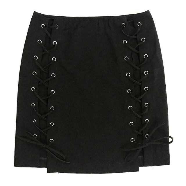 
New black short skirt super nightclub sexy high waist hip A line women skirt 