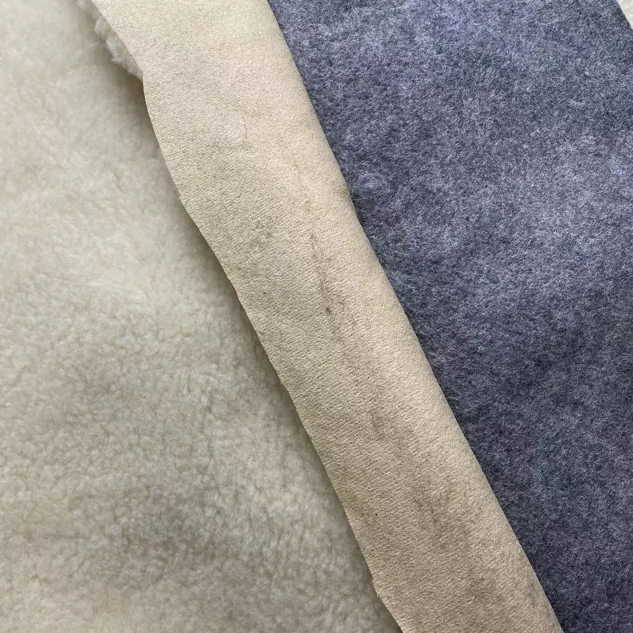 Factory High Quality Polyester Fake Sheep Lamb Fur Lining Fabric for Garment Winter Fabric