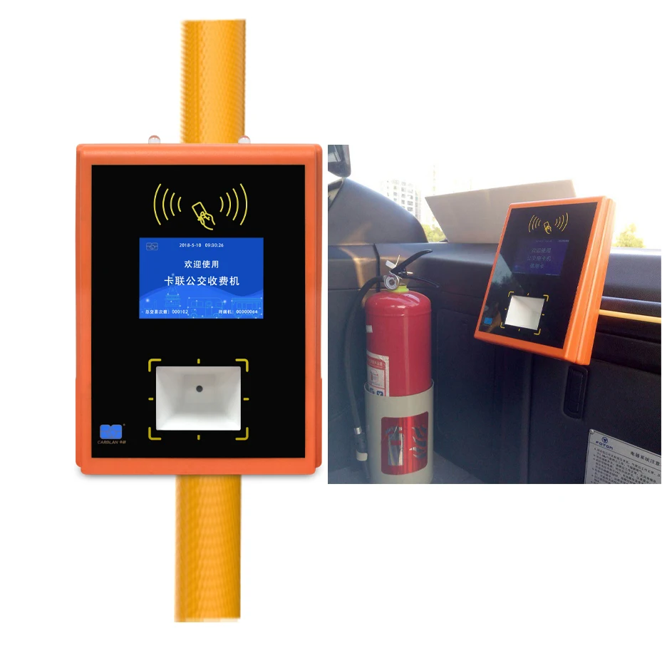 4G RFID система сбора платы за проезд в автобусе Linux validator City Bus card reader с QR-кодом сканером