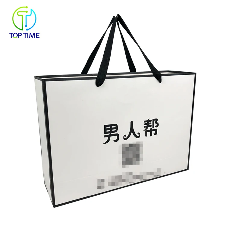 
Fashion Promotional Recycled Shopping Paper Bag Custom Logo 