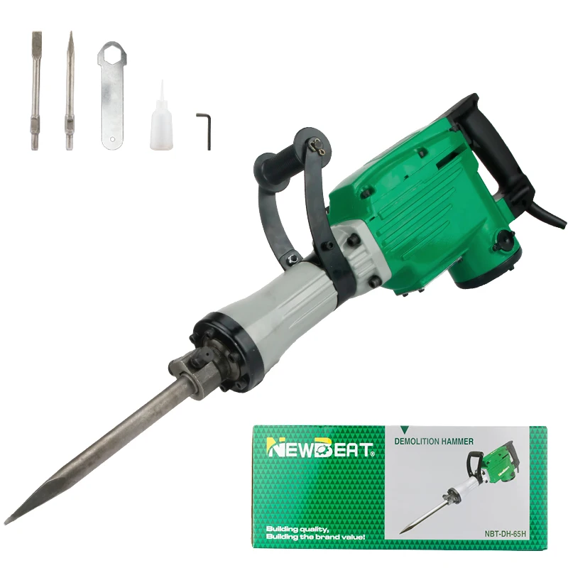 NewBeat China 220v 50hz 1500w PH65H Wholesale Power Tools Electric Demolition Jack Hammer Heavy Duty