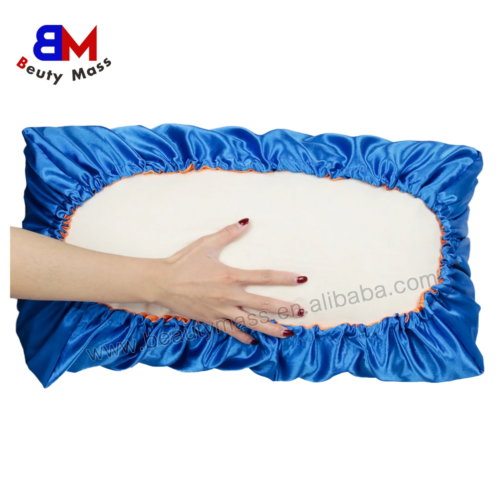 New Design Double Layer Satin Pillow Case Silk Luxury Custom Printed Pillow Elastic Cover
