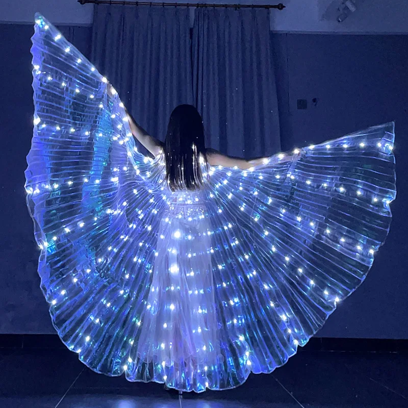 Led Isis Belly Dance Wings Girls Led Butterfly Wings Costume for Stage Show Halloween Christmas Party