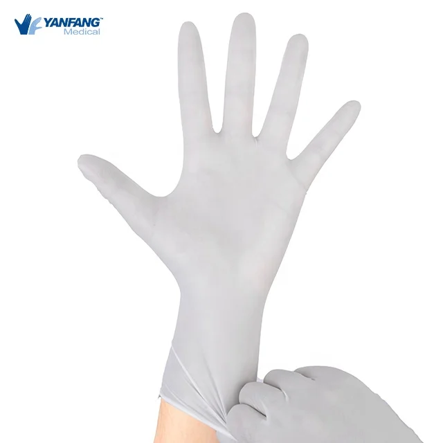 9 Mil Large Size Powder Free Latex Examination Nitrile Gloves For Medical