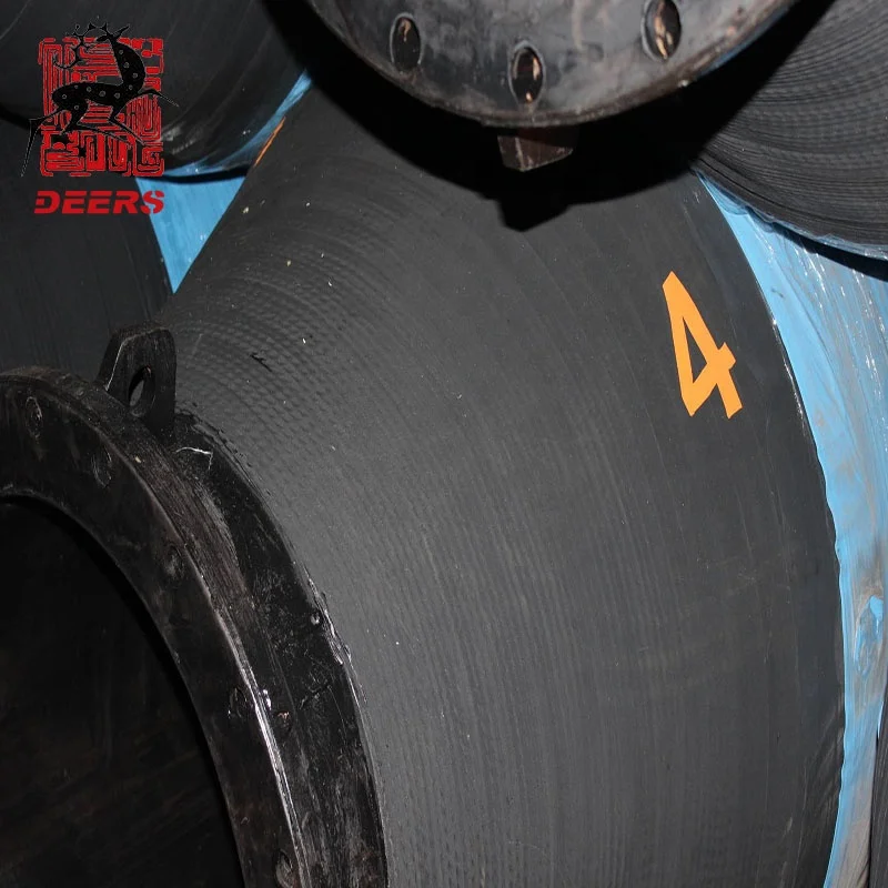 Marine rubber floating discharge hose for dredging