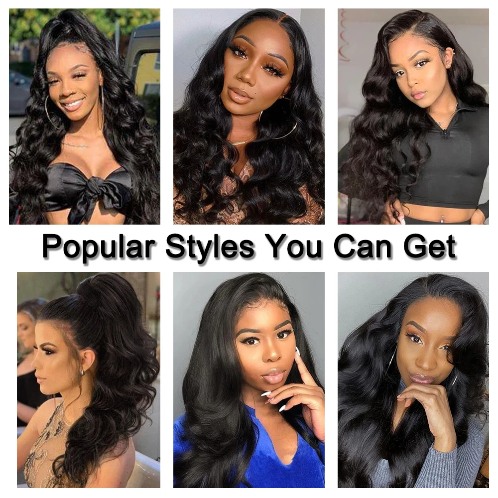 loose body wave human hair weaves and wigs brazilian hair 13x4 transparent hd lace frontal wig high density for women