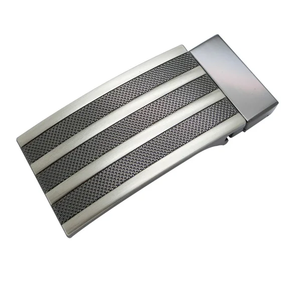 Noble Design Business Relaxation Belt Buckle Ratche Zinc Alloy 35mm Striped Buckle For Replacement Belt Strap