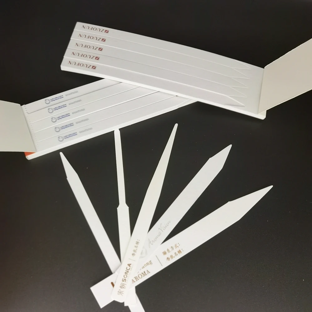 Custom Fragrance Paper Strips Tester Perfume Blotter Paper with logo