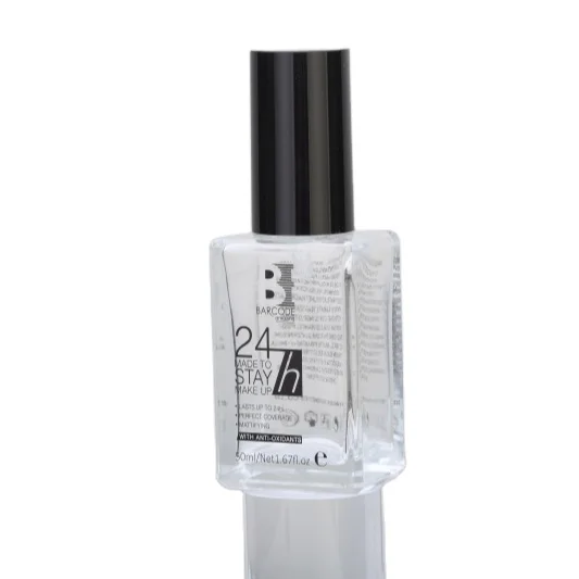 
empty packaging and round double wall foundation bottle glass 