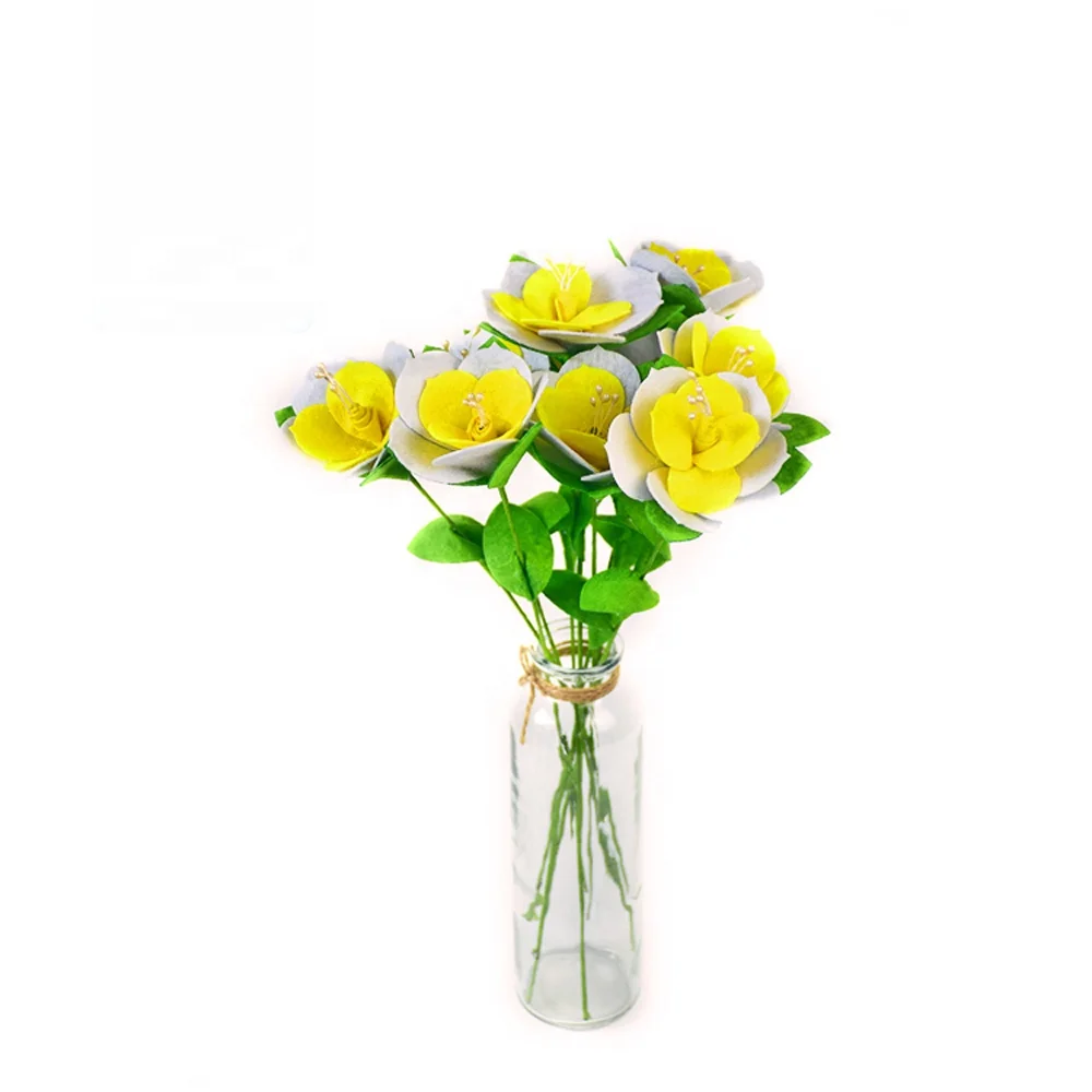 Non-woven Fabric Felt Supplies Handicraft Kits DIY Artificial Flower Making Set for Home Decorating Onarment