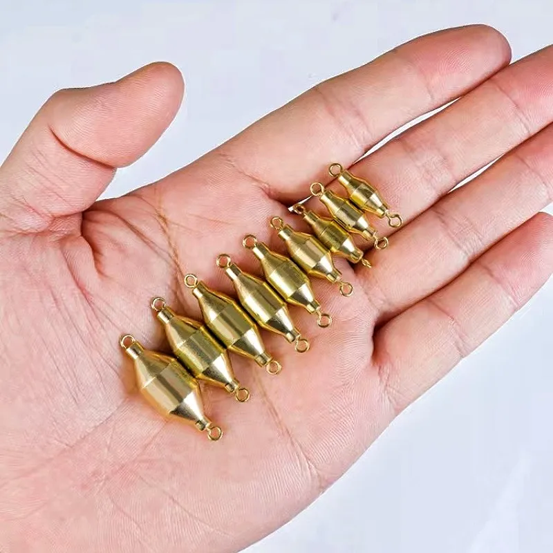 High Quality Fishing Sinkers Brass Bullet Sinker Weight Fast Sinking For Rig Bass Fishing Accessory Lead Sinkers