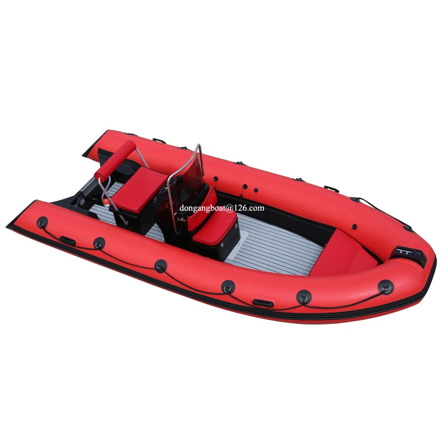 16ft rib boat 480 speed rib inflatable boat with center console china hypalon sport rib boat fiberglass hull for fishing 4.8m