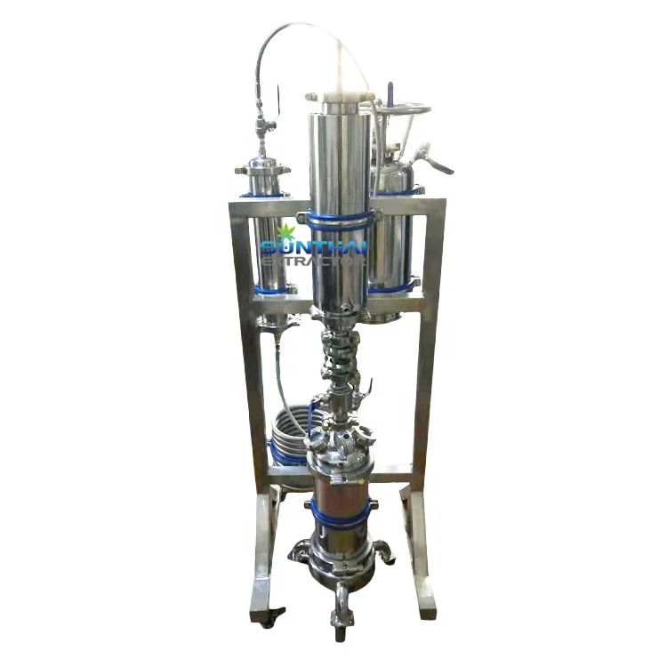 500Gram Complete Jacketed Passive Extraction System 1lb Top Fill Rack Mounted Closed Loop Extractor