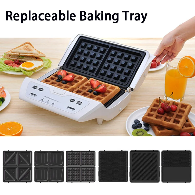 Hot Sale Fast Heating Breakfast Ice Cream Shop Easy Cleaning Egg Mini Maker For Individual Waffles Crepe Baking Machine