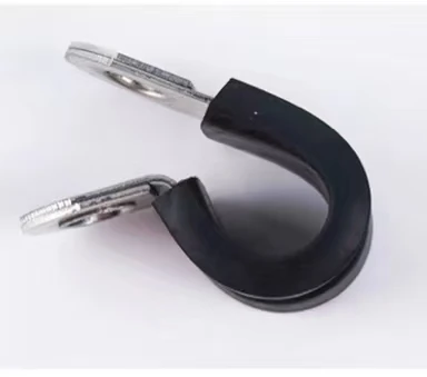 Conduit Stainless Steel Pipe Clips Plastic EPDM Rubber Lined R Hose Clamp Hanging Clamp with Rubber P-Clip