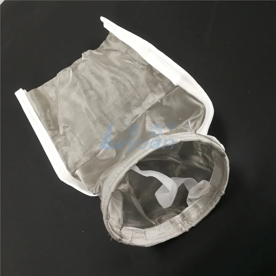 Guangzhou Factory 25 50 75 100 150 200 300 400 um Stainless steel 5 micron wire mesh filter bag