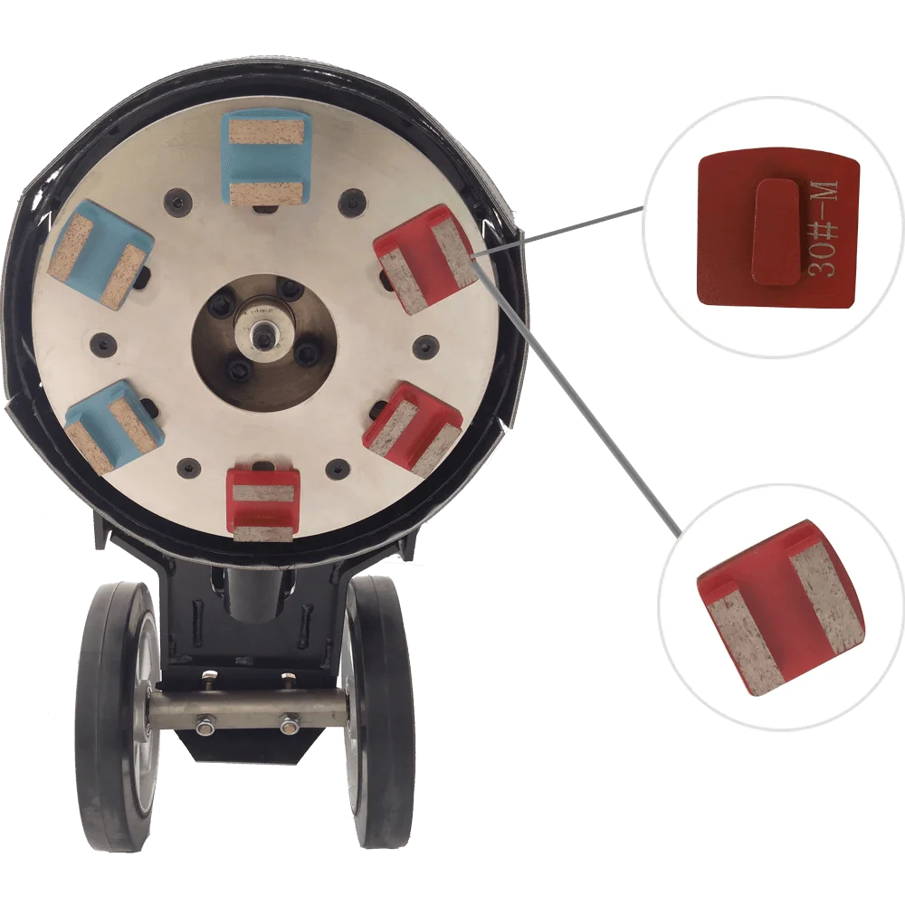 high quality portable surface electric dustless diamond epoxy  resin concrete edge floor grinder polisher polishing machine