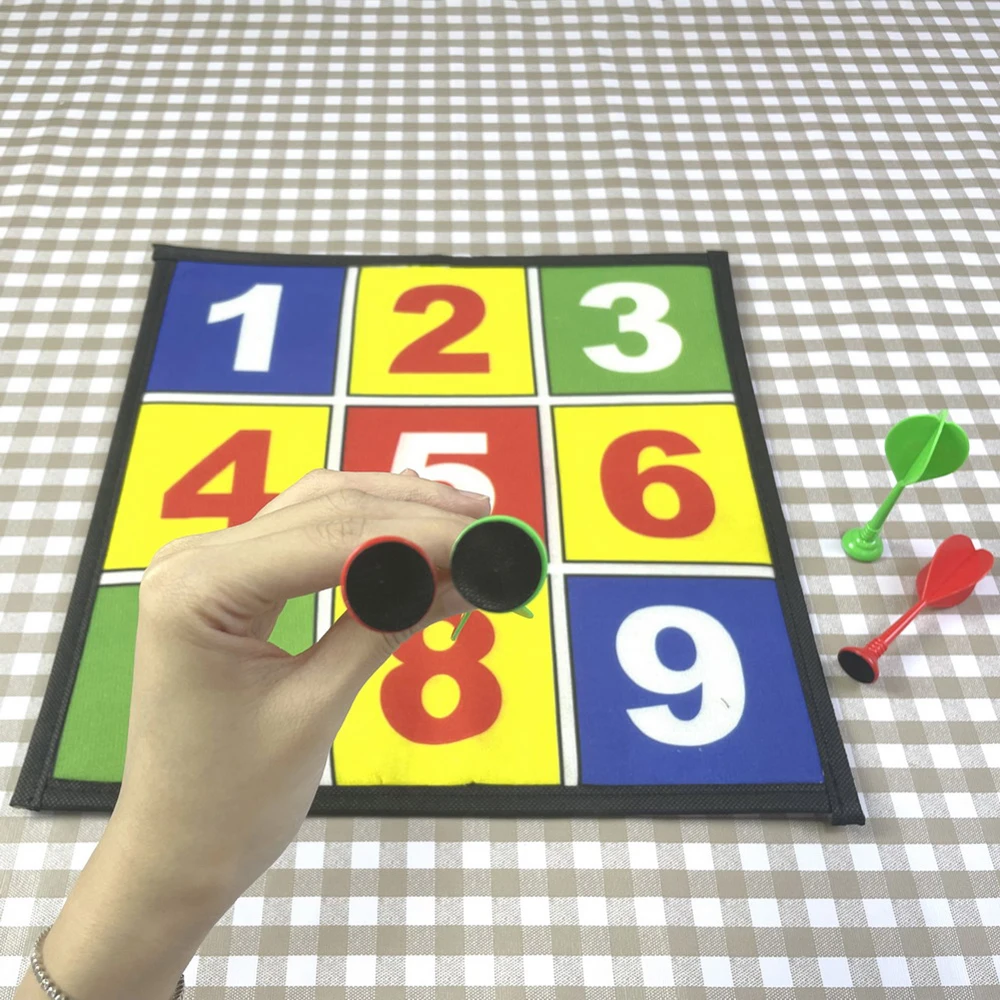 Children Indoor Funny Shooting Game Safe Cloth Dartboard Hanging Number Targets Dart Boards