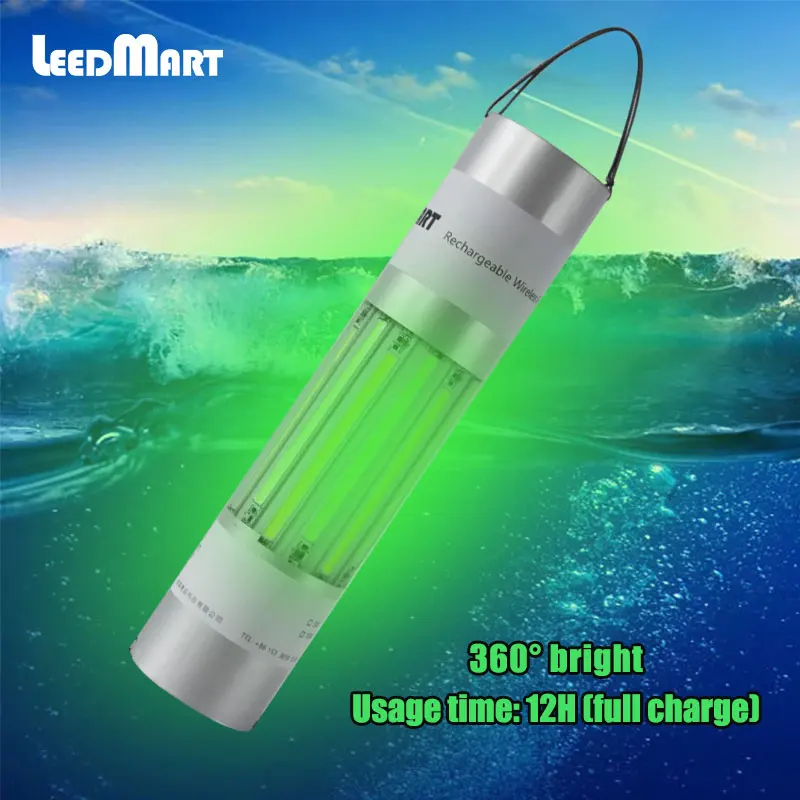 Green 1000w 360 Luminous Powerful Submersible Fishing LED Deep Water Underwater Fishing Light