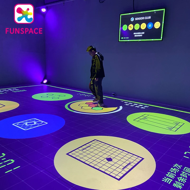 Funspace Single Or Group Building Interactive Floor Projector Games Interactive Projection