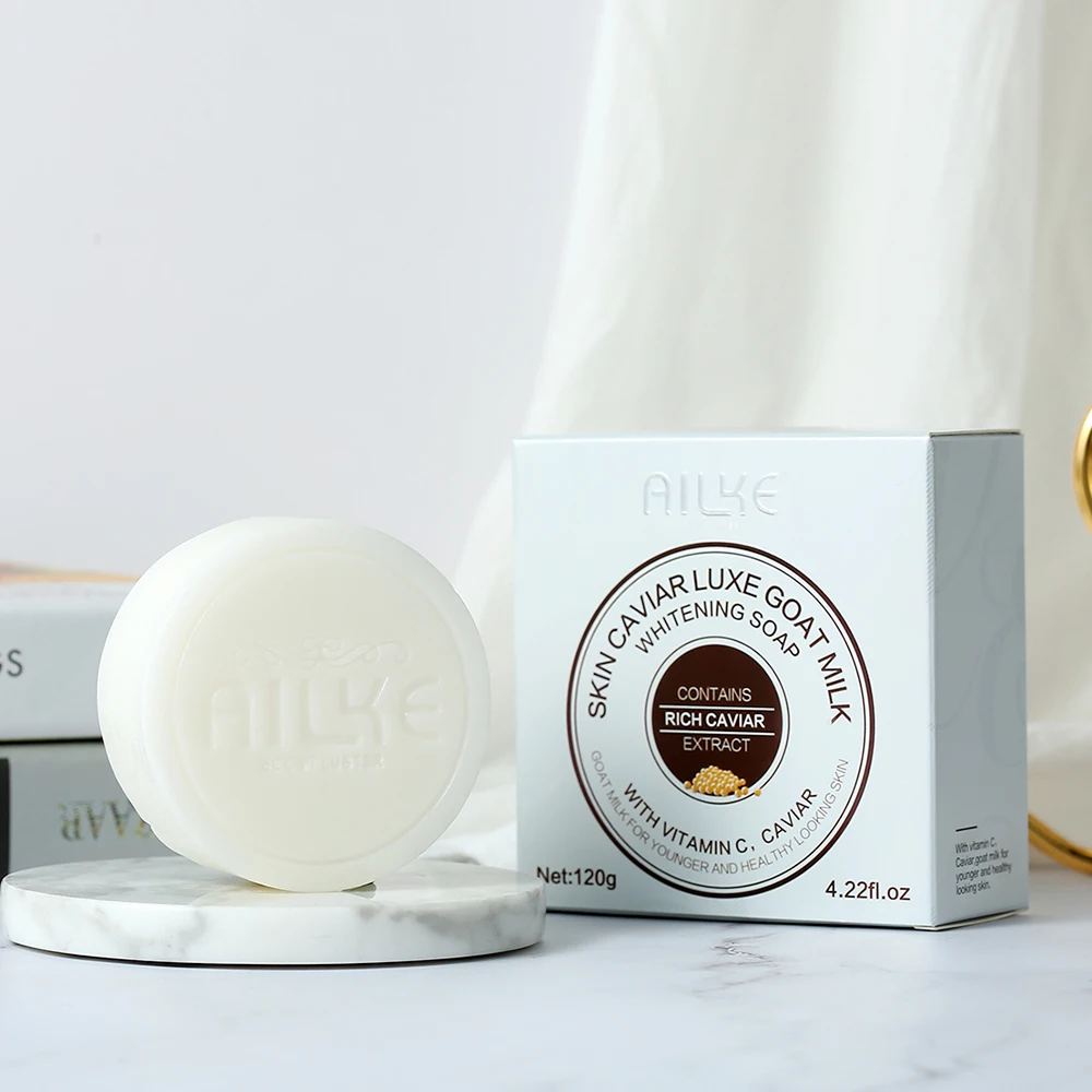  Ailke Boost блеск уход за кожей Luxe отбеливание козье молоко мыло с витамином C