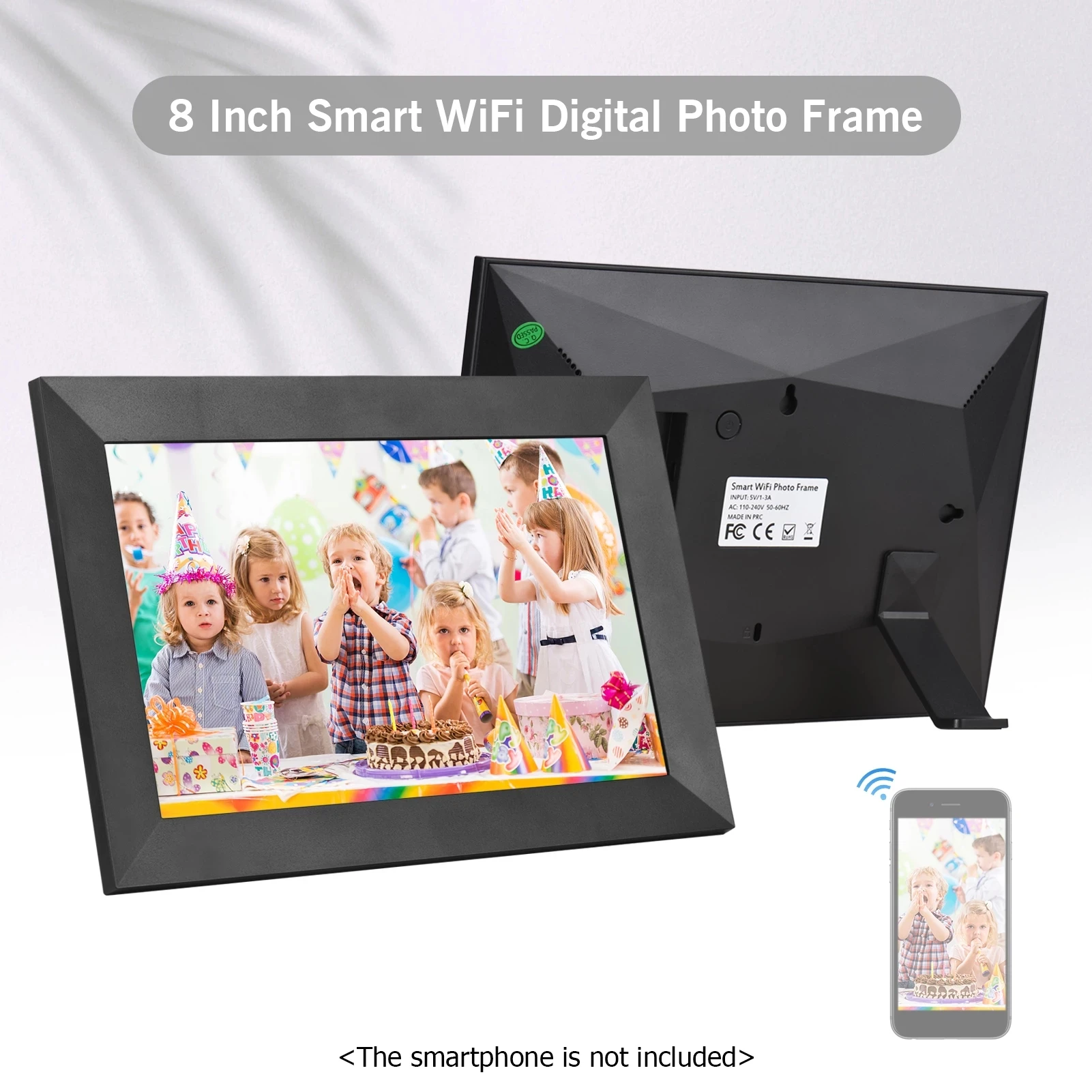 English bf picture most popular Full hd 1080p touch screen wifi Android wood digital photo frame