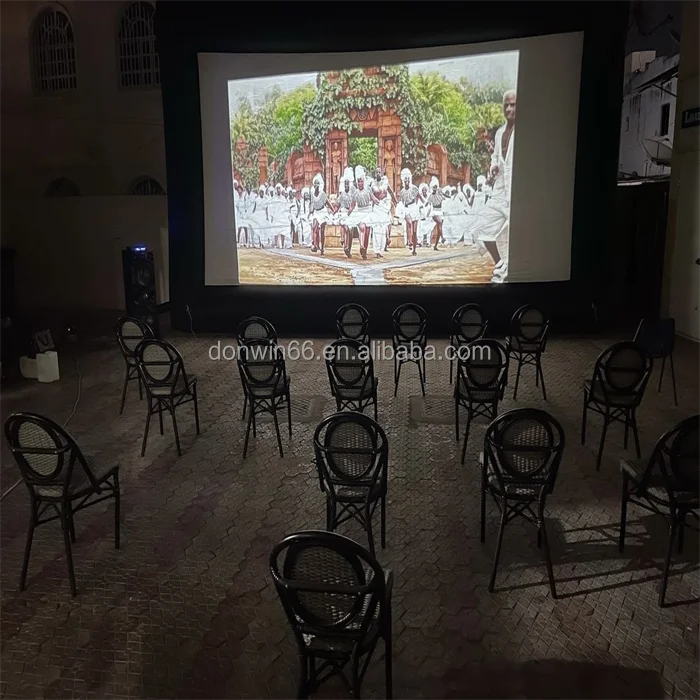 Backyard Open Air Cinema Outdoor TV Inflatable Movie Rear Projector Screen Air Sealed Inflatable Movie Screen