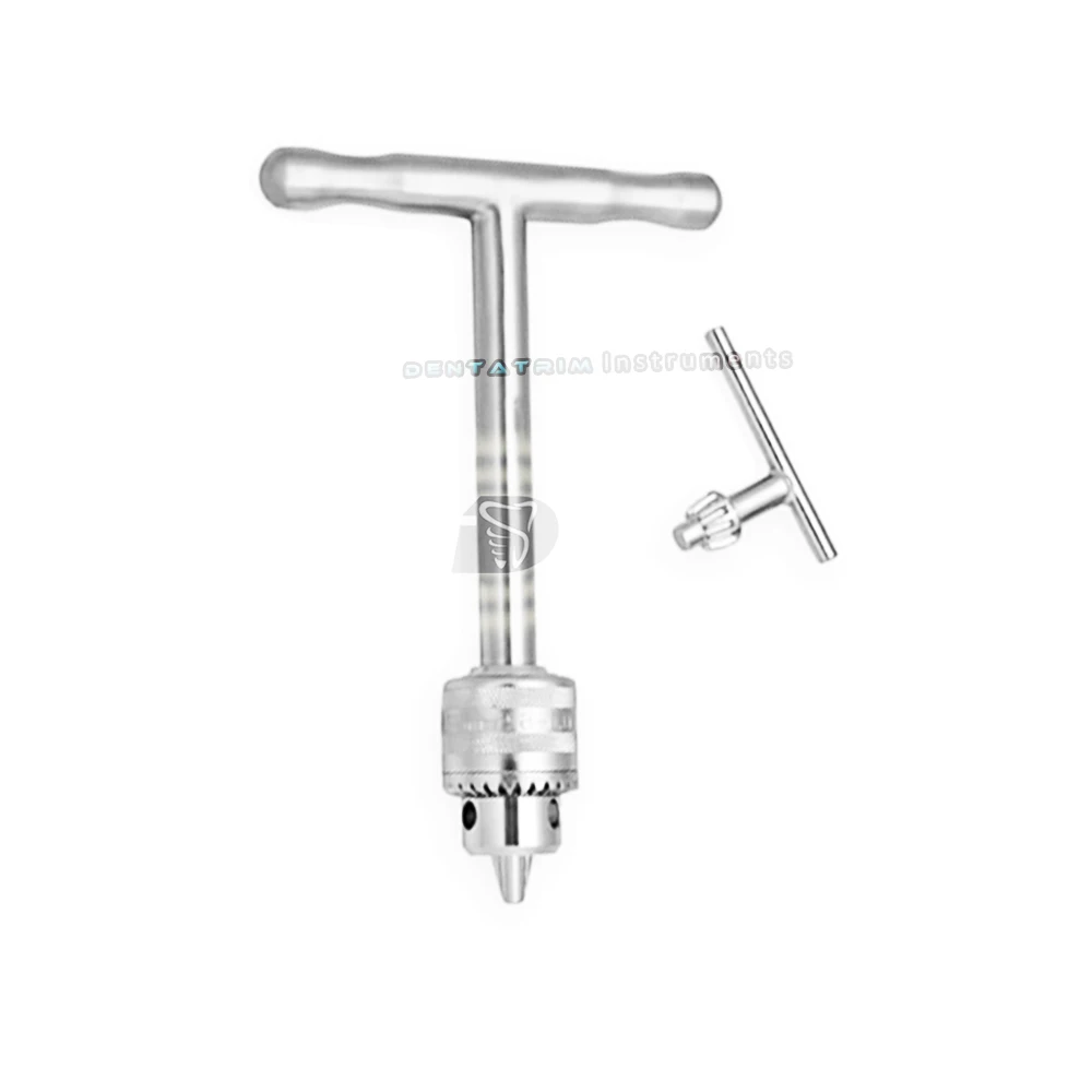 Orthopedic T Handle Drill with Key Veterinary Instruments