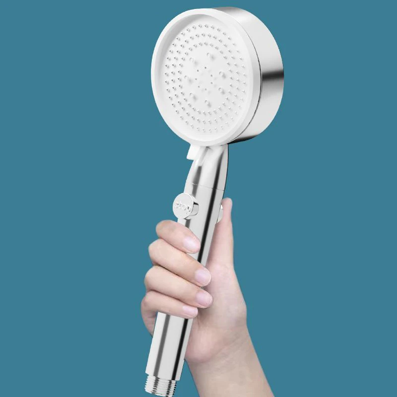 GHS-032 white nice quality luxury plastic spa rainfall shower  filter hand shower plastic hand shower for bathroom