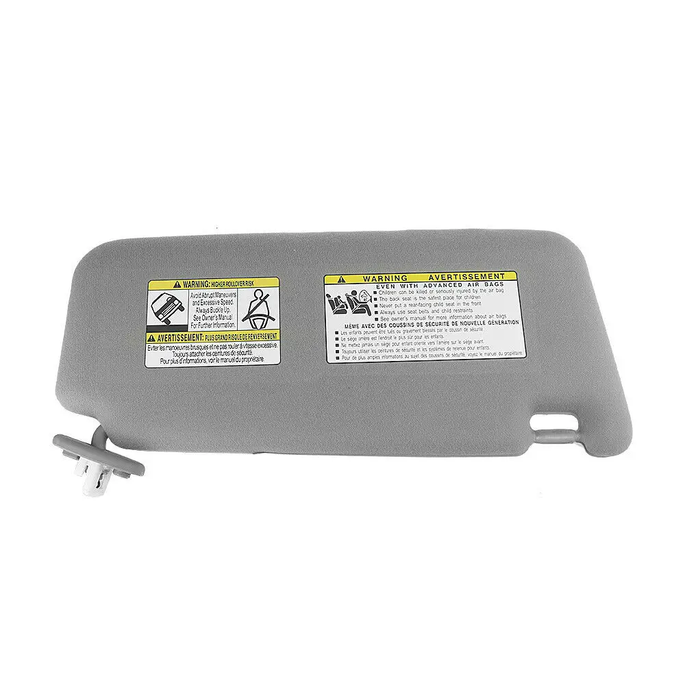 Gray LEFT Driver Side Car Sunvisor Sunroof Sun Visor For Toyota Venza 2007-2017 74320-0T022-B1 74320-0T021-B1