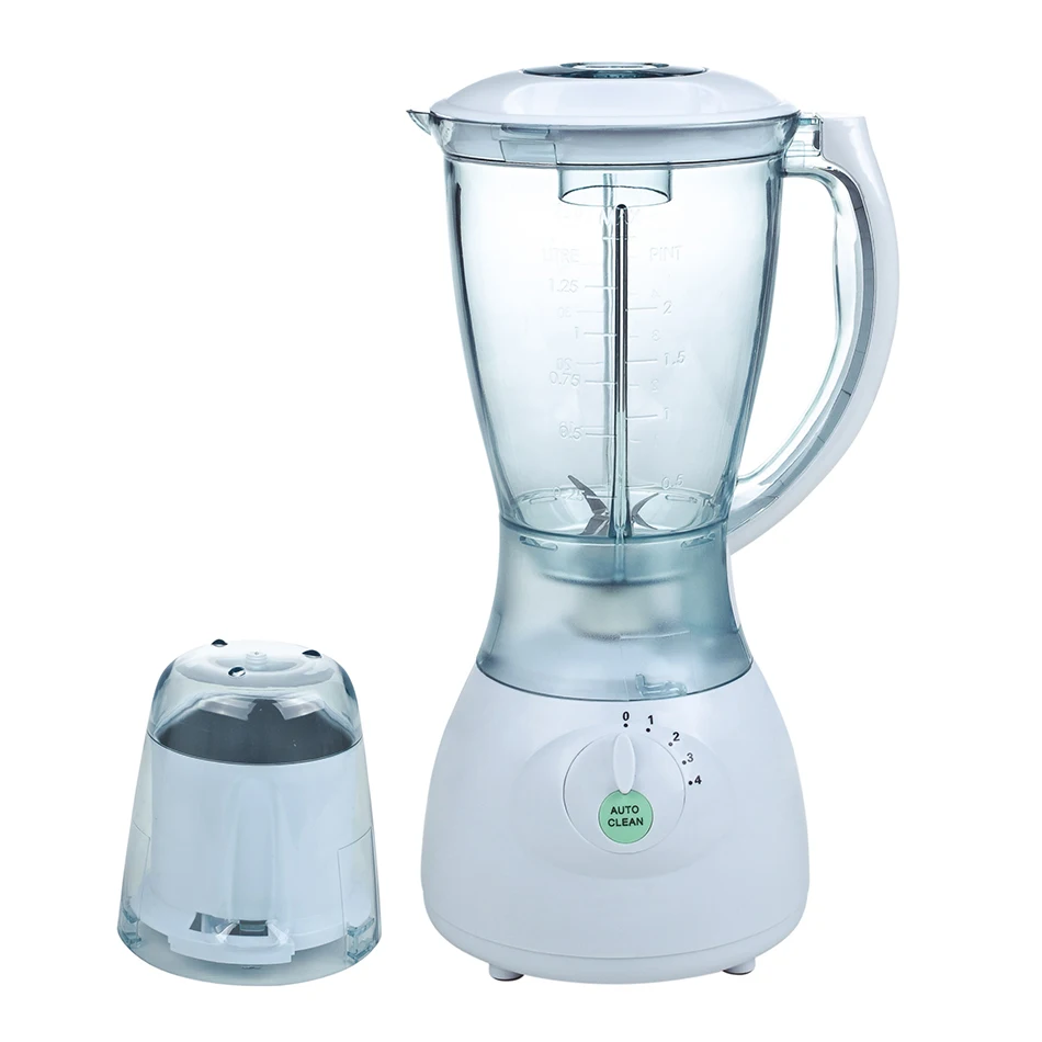 Household plastic mixer with dry grinding Multifunctional mixer Grinder Fruit and vegetable juicer 4 Speed and pause blender