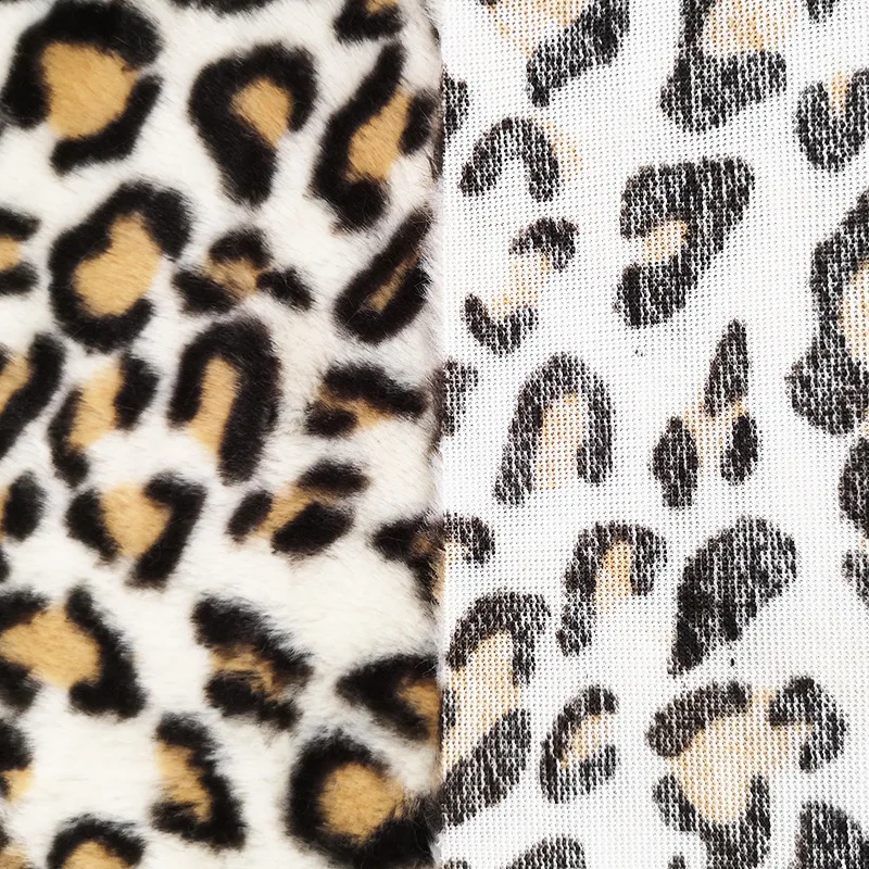 hot sale 100% polyester Coral Fleece Fabric fleece leopard print fabric for blanket
