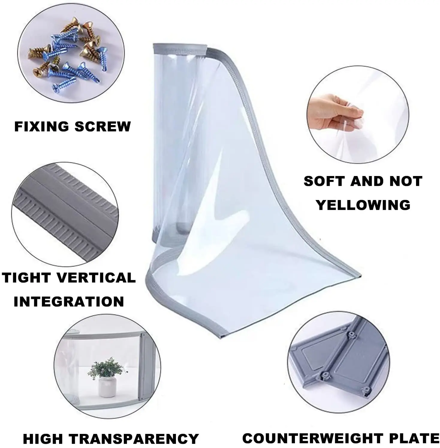 Fuxing 2019 Manufacturers Self-absorbing Clear Pvc Door Strips Pvc Magnetic Door Air Home Curtain