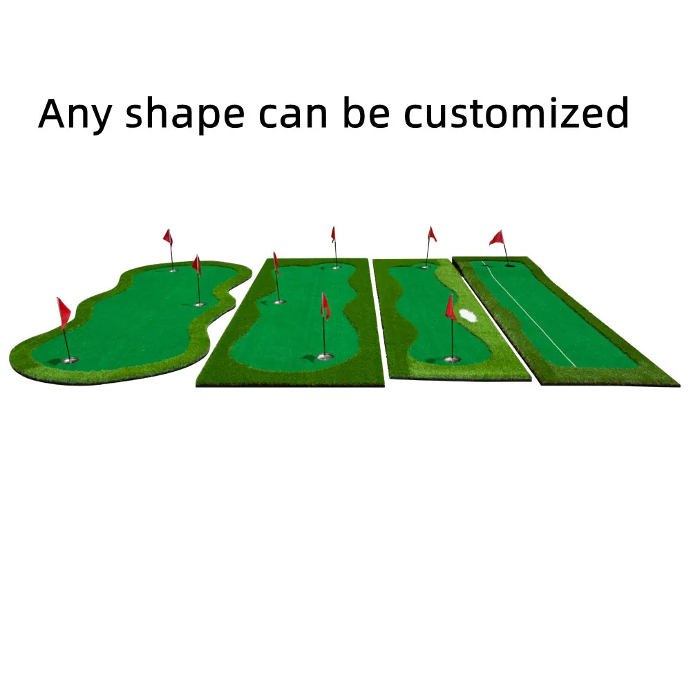 Factory Custom Professional Large Golf Practice Mat Golf Putting Green Mini Golf Course Practice Putting Mat for Indoor Use