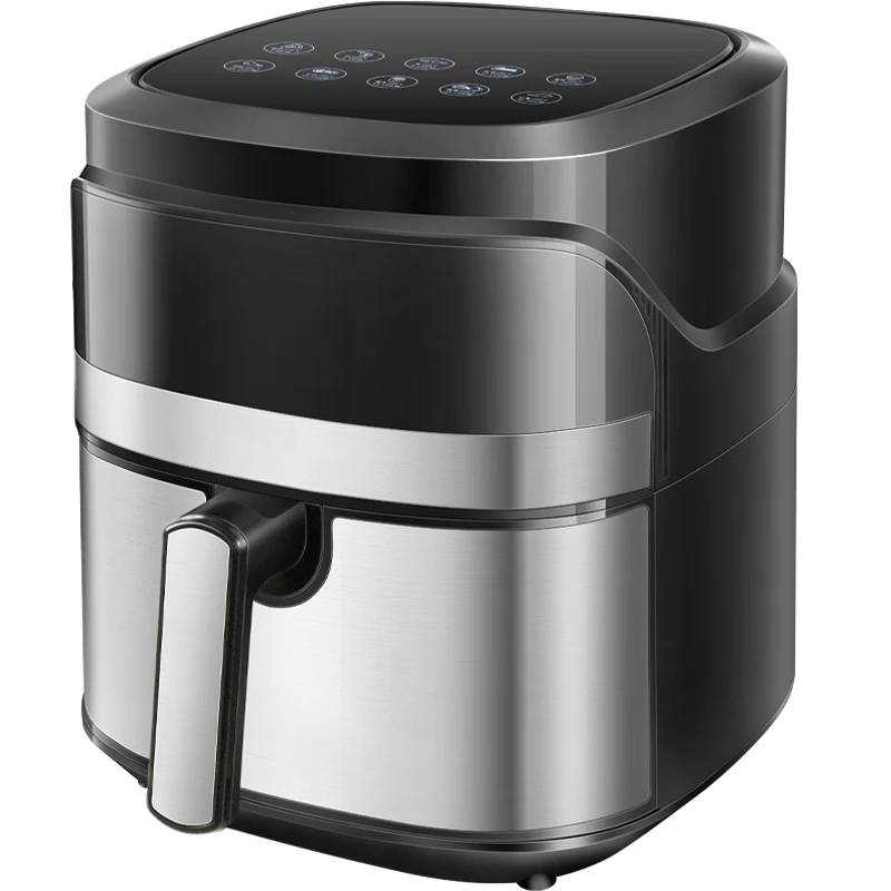 High Quality 5.5L Air Fryer Oven Digital Touch Screen Smoke-free Air Fryer Oven Healthy Oil-Free 60 Minute Timer & Auto Shutoff