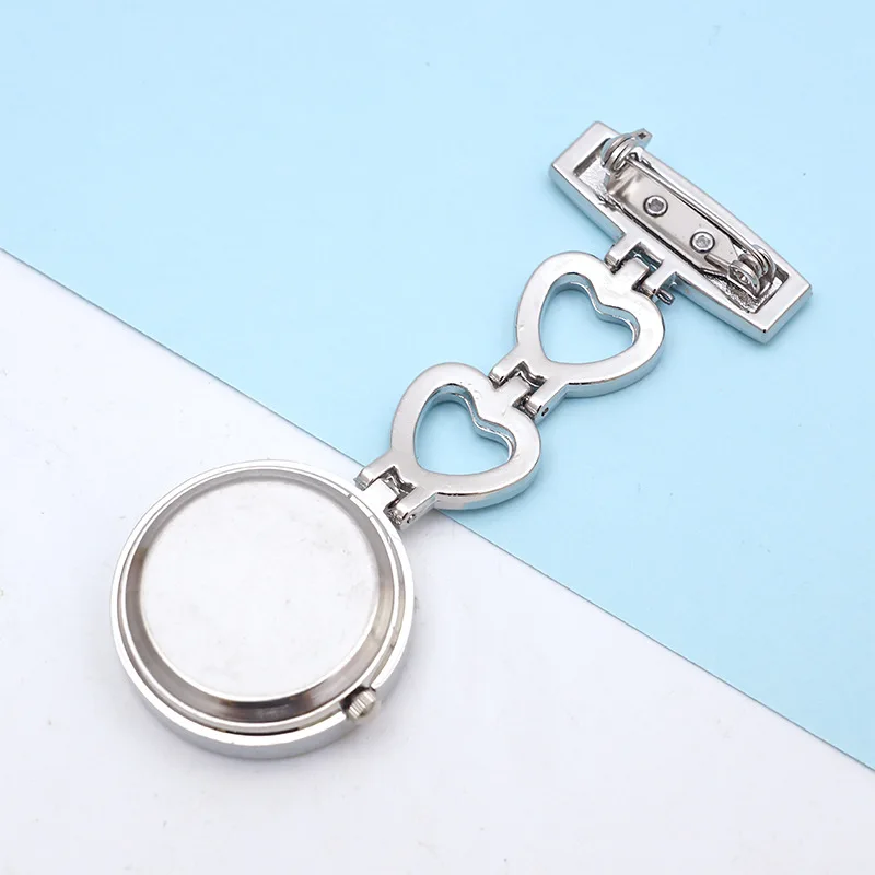 Nurse Watch with Second Hand stainless steel Classic Nurses Doctors Paramedic Tunic Lapel Pin-on Brooch Quartz Fob Watch