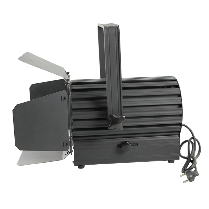 200W COB LED DMX TV studio theater  dimmable display video spotlight LED fresnel light
