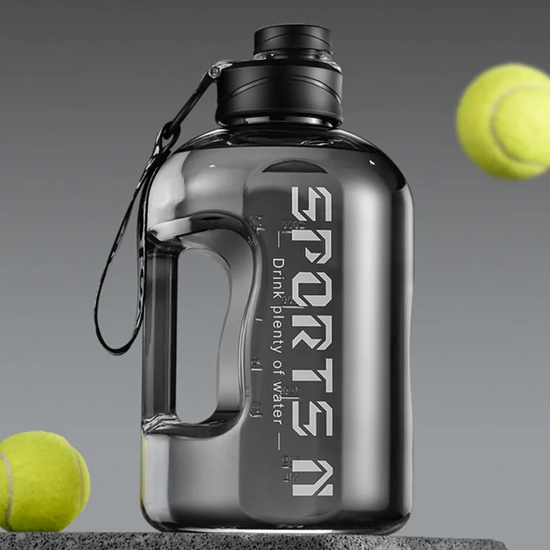Summer New 1.7/2.7L Large Capacity Gym Plastic TonTon Bucket Water Jug Sport Fitness Water Bottle With Scale